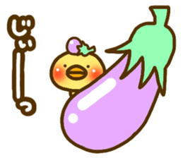 eggplant birds(Revised version) sticker #3933896