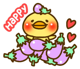 eggplant birds(Revised version) sticker #3933920
