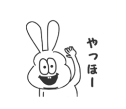 Thick rabbit5 sticker #3933967