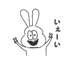 Thick rabbit5 sticker #3933969