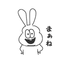 Thick rabbit5 sticker #3933971