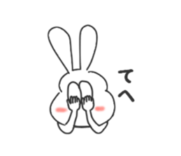 Thick rabbit5 sticker #3933973