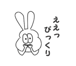 Thick rabbit5 sticker #3933980