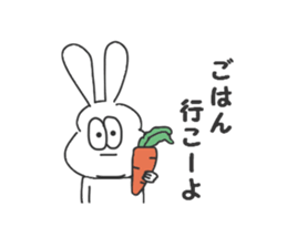 Thick rabbit5 sticker #3933993