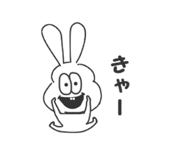 Thick rabbit5 sticker #3933994