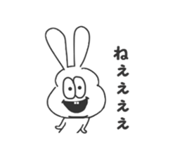 Thick rabbit5 sticker #3934003