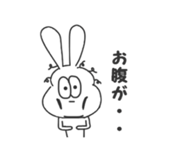 Thick rabbit5 sticker #3934004