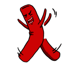 hot dog sausage mouth brother sticker #3934248