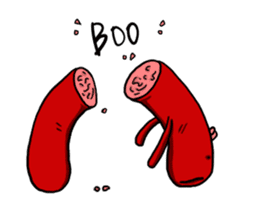 hot dog sausage mouth brother sticker #3934249