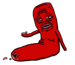 hot dog sausage mouth brother sticker #3934250