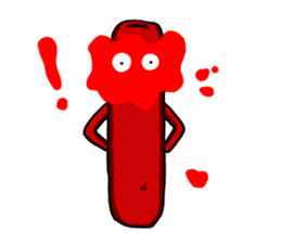 hot dog sausage mouth brother sticker #3934261