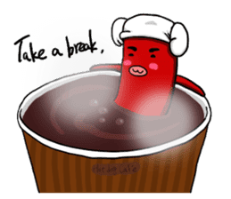 hot dog sausage mouth brother sticker #3934266