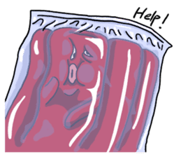 hot dog sausage mouth brother sticker #3934267