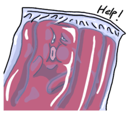 hot dog sausage mouth brother sticker #3934267