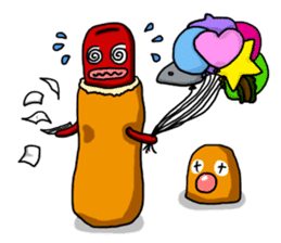 hot dog sausage mouth brother sticker #3934271