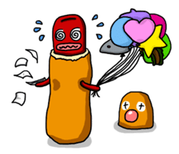 hot dog sausage mouth brother sticker #3934271