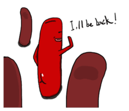 hot dog sausage mouth brother sticker #3934273
