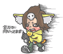 Cat person story. daily a conversation sticker #3934331