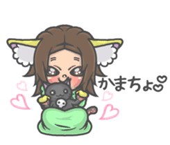 Cat person story. daily a conversation sticker #3934336