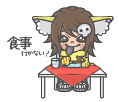 Cat person story. daily a conversation sticker #3934343