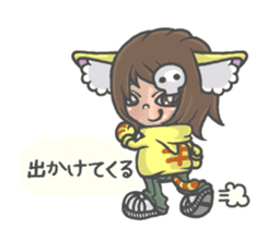 Cat person story. daily a conversation sticker #3934346