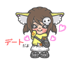 Cat person story. daily a conversation sticker #3934347