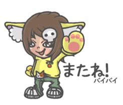 Cat person story. daily a conversation sticker #3934353