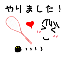 Squash Players sticker #3934820