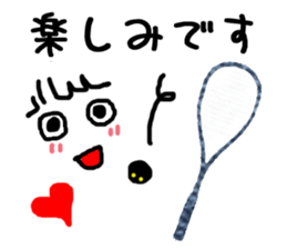 Squash Players sticker #3934840