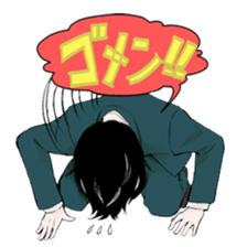 The sticker for a geek woman sticker #3937023