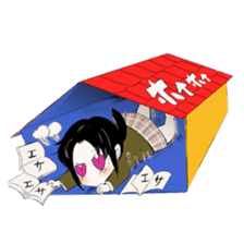 The sticker for a geek woman sticker #3937034