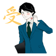 The sticker for a geek woman sticker #3937044