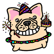 Joy's French Bulldog World sticker #3937095