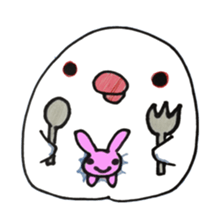 Bunny and Bird sticker #3937414