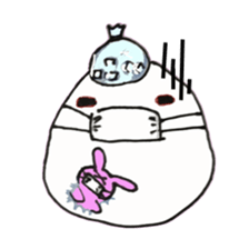 Bunny and Bird sticker #3937426