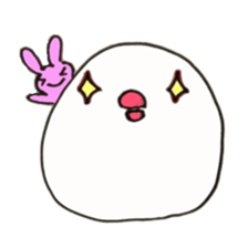 Bunny and Bird sticker #3937440