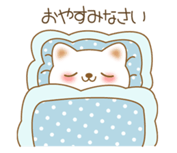 The polite and courteous white cat sticker #3938609