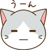 face of cat sticker #3938679