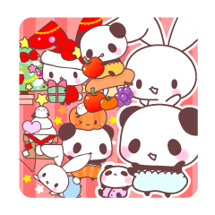 events with baby rabbit and panda