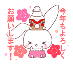 events with baby rabbit and panda sticker #3938808