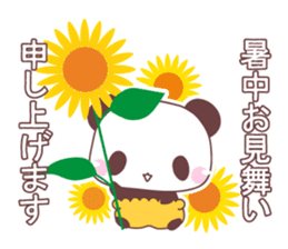 events with baby rabbit and panda sticker #3938811