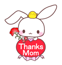 events with baby rabbit and panda sticker #3938813