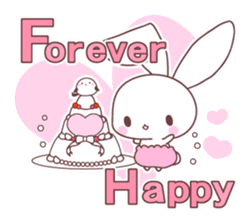 events with baby rabbit and panda sticker #3938816