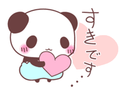 events with baby rabbit and panda sticker #3938821