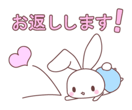 events with baby rabbit and panda sticker #3938822