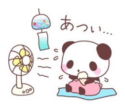 events with baby rabbit and panda sticker #3938828