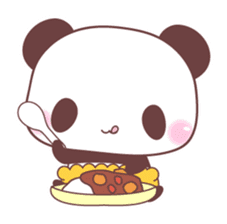 events with baby rabbit and panda sticker #3938840