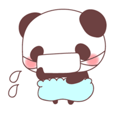 events with baby rabbit and panda sticker #3938842