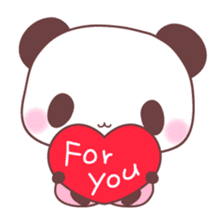 events with baby rabbit and panda sticker #3938843