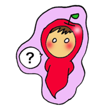 Apple boy's happy time sticker #3939344